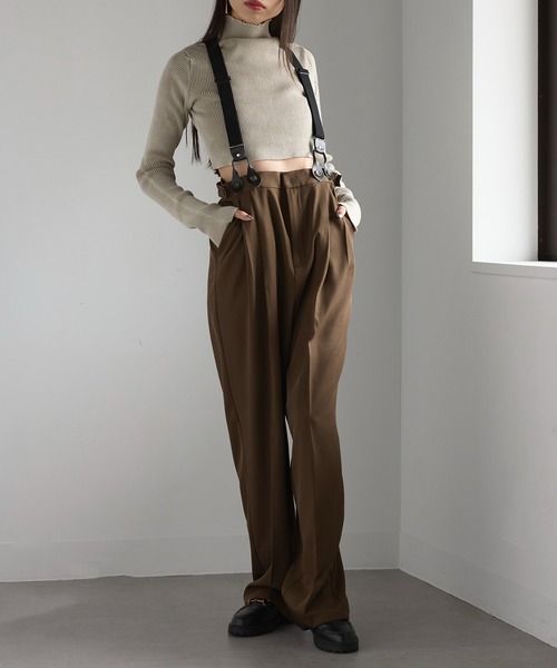 MAISON BREEZE（メゾンブリーズ）の「【MAISON BREEZE】ストーンウォッシュハイネッククロップドプルオーバーニット　DTK（ニット/セーター・レディース・ブラック/ブルー/グレー/ライトグレー・FREE）」の11枚目の写真