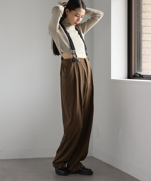 MAISON BREEZE（メゾンブリーズ）の「【MAISON BREEZE】ストーンウォッシュハイネッククロップドプルオーバーニット　DTK（ニット/セーター・レディース・ブラック/ブルー/グレー/ライトグレー・FREE）」の12枚目の写真