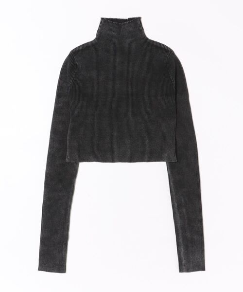 MAISON BREEZE（メゾンブリーズ）の「【MAISON BREEZE】ストーンウォッシュハイネッククロップドプルオーバーニット　DTK（ニット/セーター・レディース・ブラック/ブルー/グレー/ライトグレー・FREE）」の22枚目の写真