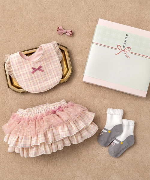 panpantutu（パンパンチュチュ）の「ファーストフレンドBOX / 出産祝い熨斗ラッピング（ベビーギフト・キッズ・ローズ/チェック/ピンク系その他2/ライトブルー/ピンク/ピンクベージュ・FREE）」の3枚目の写真
