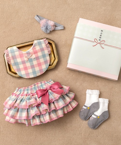 panpantutu（パンパンチュチュ）の「ファーストフレンドBOX / 出産祝い熨斗ラッピング（ベビーギフト・キッズ・ローズ/チェック/ピンク系その他2/ライトブルー/ピンク/ピンクベージュ・FREE）」の4枚目の写真