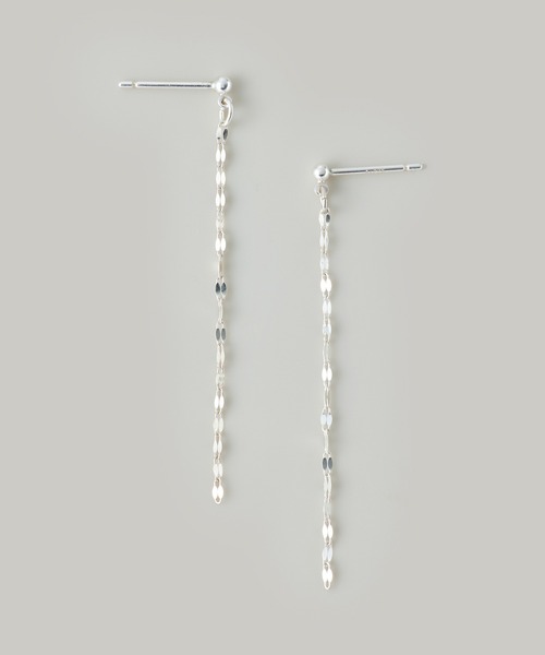Jolie Toujours(ジョリトゥジュール)の「【金属アレルギー軽減】〈silver925〉ペタルチェーンピアス(ピアス(両耳用)・レディース・シルバー・FREE)」の1枚目の写真