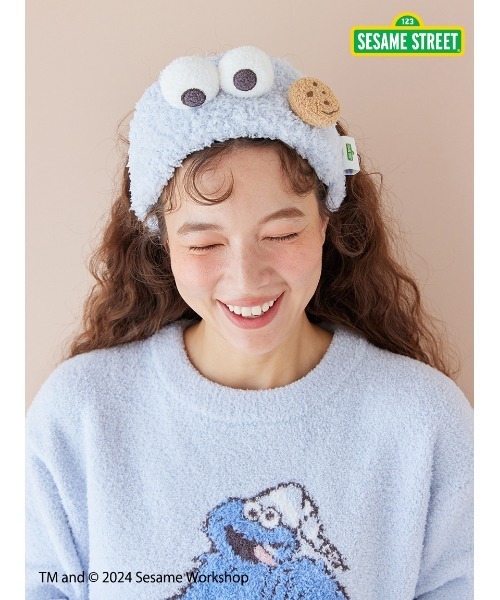 gelato pique（ジェラートピケ）の「【SESAME STREET】【UNISEX】クッキーモンスター ヘアバンド（ヘアバンド・レディース・ブルー・FREE）」の2枚目の写真
