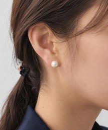 【8mm】 選べるパールピアス （コットンパール / アクリルパール）  (両耳用)