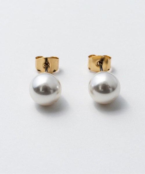 【美品】コットンパール ピアス(両耳用) セール】【8mm】 選べるパールピアス （コットンパール