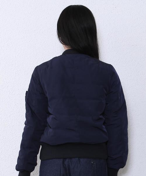 coen（コーエン）の「フェイクダウンMA-1（MA-1・レディース・オリーブ/ネイビー・LARGE/MEDIUM）」の10枚目の写真