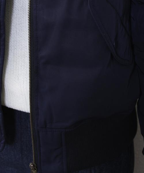 coen（コーエン）の「フェイクダウンMA-1（MA-1・レディース・オリーブ/ネイビー・LARGE/MEDIUM）」の12枚目の写真