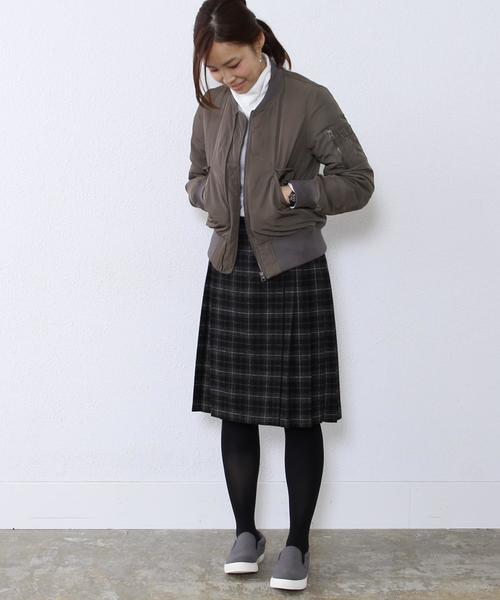 coen（コーエン）の「フェイクダウンMA-1（MA-1・レディース・オリーブ/ネイビー・LARGE/MEDIUM）」の13枚目の写真