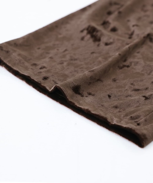 n'OrLABEL（ノアールレーベル）の「『クラッシュベロアワイドパンツ』（その他パンツ・レディース・ネイビー/ブラウン/チャコール・1/2）」の22枚目の写真