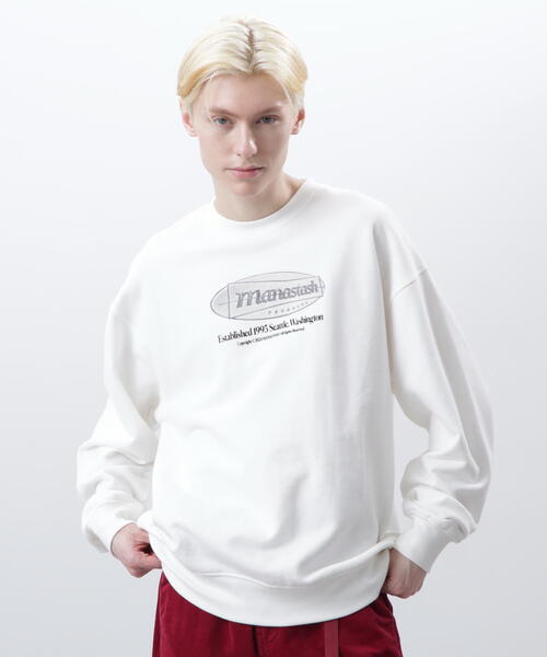 MANASTASH(マナスタッシュ)の「MANASTASH/マナスタッシュ/CiTee SWEAT EMBLEM(スウェット・メンズ・ホワイト/ブラック/その他・M/S/L/XL)」の2枚目の写真