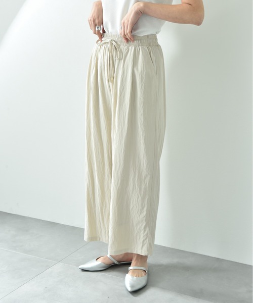 INTERPLANET（インタープラネット）の「レーヨンナイロンイージーパンツ（その他パンツ・レディース・アイボリー/グレー/ブラック・FREE）」の10枚目の写真