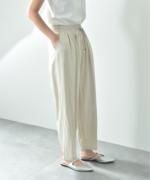INTERPLANET（インタープラネット）の「レーヨンナイロンイージーパンツ（その他パンツ・レディース・アイボリー/グレー/ブラック・FREE）」の8枚目の写真