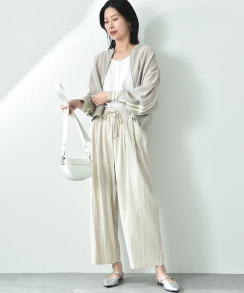 INTERPLANET（インタープラネット）の「レーヨンナイロンイージーパンツ（その他パンツ・レディース・アイボリー/グレー/ブラック・FREE）」の13枚目の写真