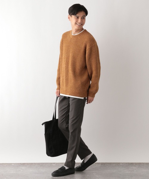 GLOBAL WORK Smile Seed Store（グローバルワーク スマイルシードストア）の「NR起毛ストレッチスリムパンツ/138369（その他パンツ・メンズ・ブラック/ネイビー/チャコール/ベージュ・MEDIUM/LARGE/X-LARGE/SMALL）」の5枚目の写真