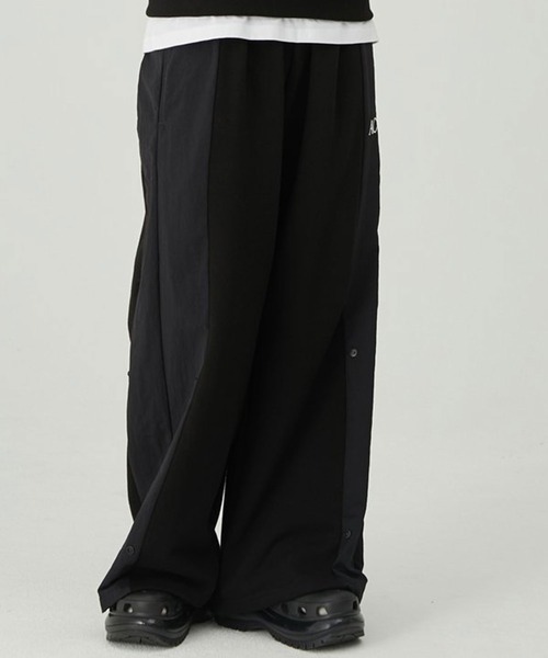 A'GEM/9 × .kom『ACOVER/オコボ』Side Line Snap Pants/サイド