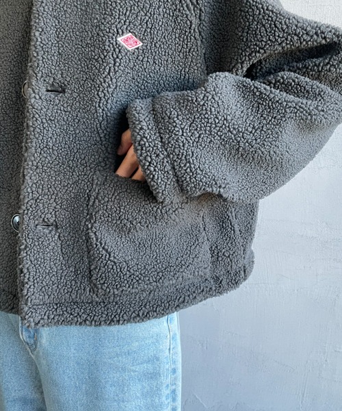 DANTON（ダントン）の「[DANTON/ダントン] ライトボア カバーオールジャケット（カバーオール・レディース・チャコールグレー/ライトベージュ・M）」の12枚目の写真