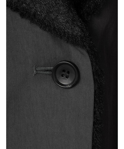 mizuiroind(ミズイロインド)の「mizuiro ind バックボアコート(その他アウター・レディース・ブラック/チャコールグレー/ベージュ・FREE)」の6枚目の写真