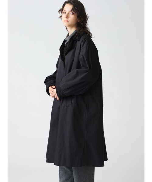 mizuiroind(ミズイロインド)の「mizuiro ind バックボアコート(その他アウター・レディース・ブラック/チャコールグレー/ベージュ・FREE)」の9枚目の写真