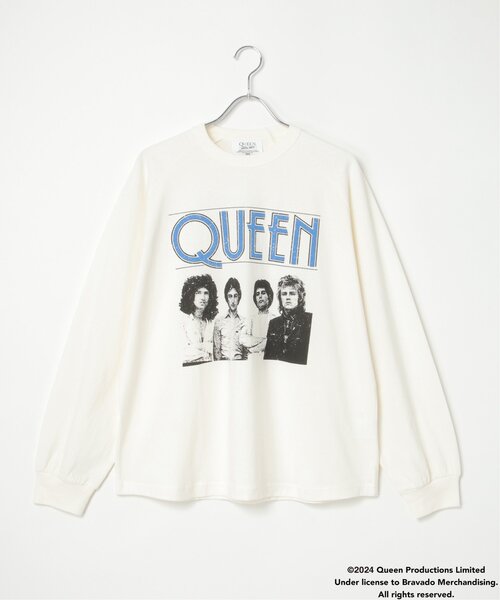 VENCEEXCHANGE(ヴァンスエクスチェンジ)の「Queen クイーン フォトツアーラグランT(Tシャツ/カットソー・メンズ・チャコール/その他1/オフホワイト・L/LL/M)」の4枚目の写真