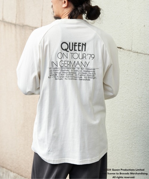 VENCEEXCHANGE(ヴァンスエクスチェンジ)の「Queen クイーン フォトツアーラグランT(Tシャツ/カットソー・メンズ・チャコール/その他1/オフホワイト・L/LL/M)」の7枚目の写真