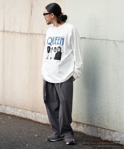 VENCEEXCHANGE(ヴァンスエクスチェンジ)の「Queen クイーン フォトツアーラグランT(Tシャツ/カットソー・メンズ・チャコール/その他1/オフホワイト・L/LL/M)」の11枚目の写真