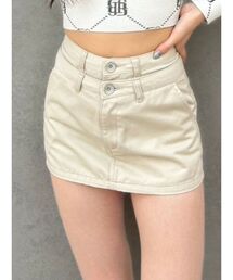 GYDA | Wウエストデザインスカートライクショートパンツ(スカート)