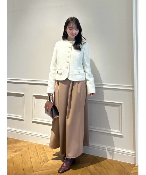 セール】スタンドカラータックワンピース（ワンピース）｜allureville