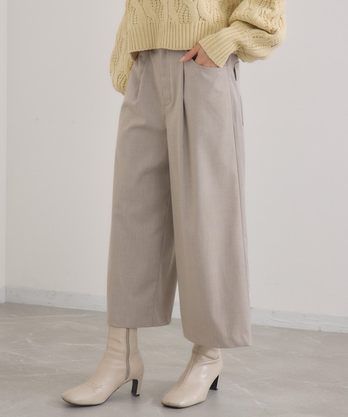 KATHARINE ROSS(キャサリンロス)の「【KATHARINE ROSS】バックポケットストレッチフレアパンツ(その他パンツ・レディース・ネイビー/ベージュ・MEDIUM)」の9枚目の写真