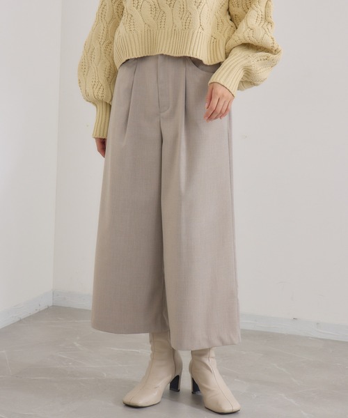 KATHARINE ROSS(キャサリンロス)の「【KATHARINE ROSS】バックポケットストレッチフレアパンツ(その他パンツ・レディース・ネイビー/ベージュ・MEDIUM)」の10枚目の写真