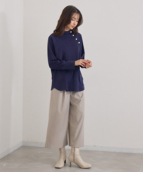 KATHARINE ROSS(キャサリンロス)の「【KATHARINE ROSS】バックポケットストレッチフレアパンツ(その他パンツ・レディース・ネイビー/ベージュ・MEDIUM)」の17枚目の写真