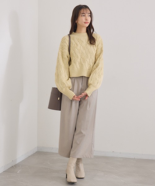 KATHARINE ROSS(キャサリンロス)の「【KATHARINE ROSS】バックポケットストレッチフレアパンツ(その他パンツ・レディース・ネイビー/ベージュ・MEDIUM)」の19枚目の写真