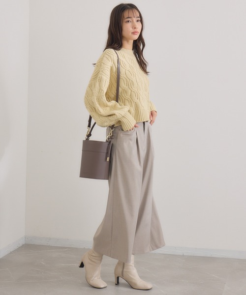 KATHARINE ROSS(キャサリンロス)の「【KATHARINE ROSS】バックポケットストレッチフレアパンツ(その他パンツ・レディース・ネイビー/ベージュ・MEDIUM)」の20枚目の写真