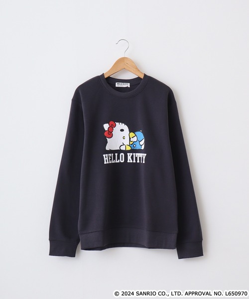 sanrio(サンリオ)の「サンリオキャラクターズ 裏起毛上下セット(ルームウェア/パジャマ・メンズ・ピンク/グリーン/チャコールグレー/ブラック/ネイビー系1/ネイビー系/ブラック系/ダークラベンダー/ピンクベージュ/杢グレー/オートミール/チャコール・L/M/LL)」の15枚目の写真