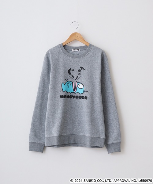 sanrio(サンリオ)の「サンリオキャラクターズ 裏起毛上下セット(ルームウェア/パジャマ・メンズ・ピンク/グリーン/チャコールグレー/ブラック/ネイビー系1/ネイビー系/ブラック系/ダークラベンダー/ピンクベージュ/杢グレー/オートミール/チャコール・L/M/LL)」の17枚目の写真