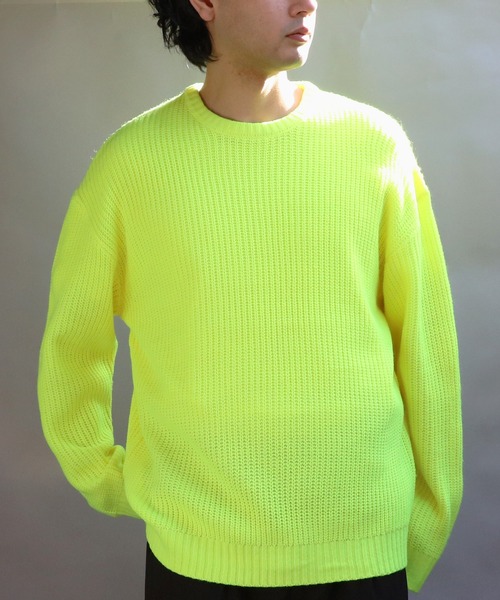 ８(eight)（エイト）の「畦編みクルーネックニットセーター（ニット/セーター・メンズ・ワインレッド/ベージュ/グリーン系その他/ブルー系その他/グレー/オレンジ系その他/ブラック/ブルーグレー/イエロー系その他・MEDIUM/LARGE）」の7枚目の写真