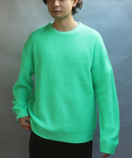 ８(eight)（エイト）の「畦編みクルーネックニットセーター（ニット/セーター・メンズ・ワインレッド/ベージュ/グリーン系その他/ブルー系その他/グレー/オレンジ系その他/ブラック/ブルーグレー/イエロー系その他・MEDIUM/LARGE）」の15枚目の写真