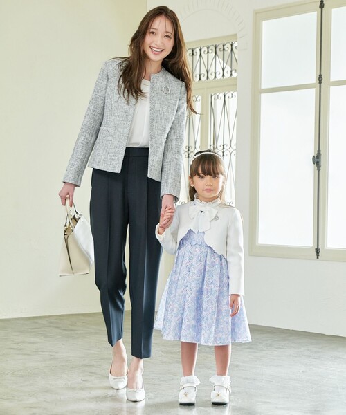 スカラップ ノーカラージャケット willfully 裾スカラップノーカラージャケット（ノーカラージャケット