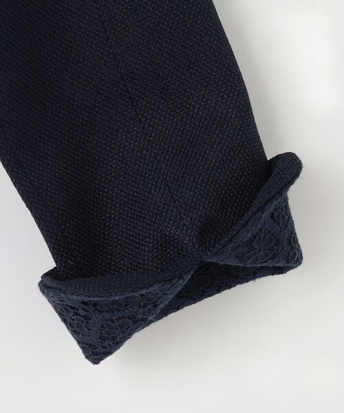 スカラップ ノーカラージャケット willfully 裾スカラップノー