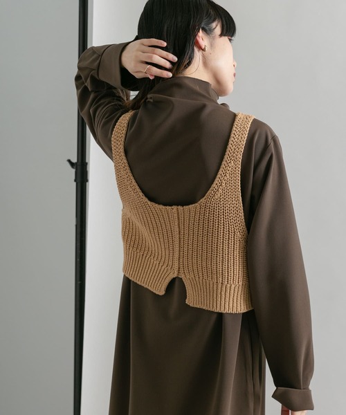 KBF（ケイビーエフ）の「ニットビスチェSETワンピース（ワンピース・レディース・ブラウン系その他/グレー系その他・ONE）」の9枚目の写真