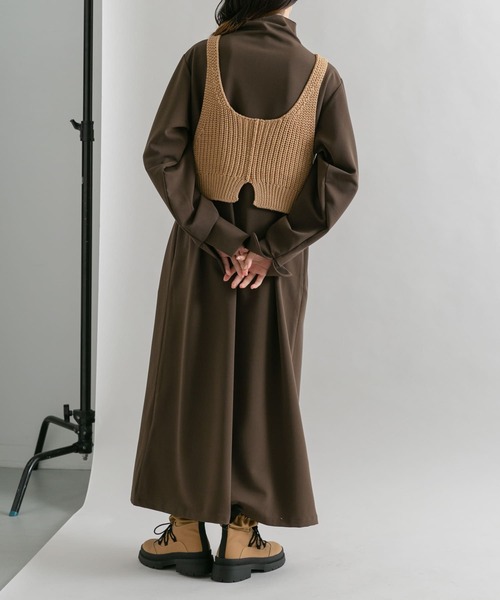 KBF（ケイビーエフ）の「ニットビスチェSETワンピース（ワンピース・レディース・ブラウン系その他/グレー系その他・ONE）」の14枚目の写真