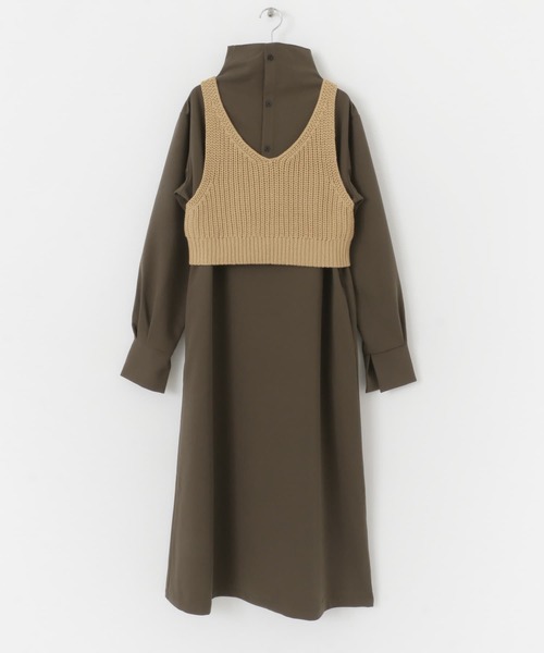 KBF（ケイビーエフ）の「ニットビスチェSETワンピース（ワンピース・レディース・ブラウン系その他/グレー系その他・ONE）」の16枚目の写真