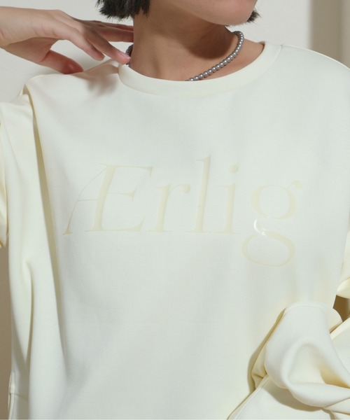 palm RICHE（ポームリシュ）の「クリアプリントプルオーバー（スウェット・レディース・ブラック/アイボリー/ピンク/ライトイエロー・M）」の12枚目の写真