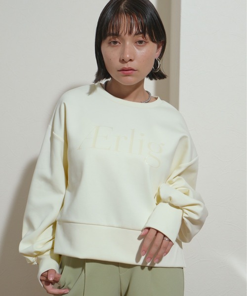 palm RICHE（ポームリシュ）の「クリアプリントプルオーバー（スウェット・レディース・ブラック/アイボリー/ピンク/ライトイエロー・M）」の10枚目の写真