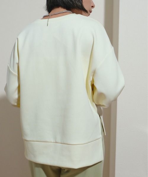 palm RICHE（ポームリシュ）の「クリアプリントプルオーバー（スウェット・レディース・ブラック/アイボリー/ピンク/ライトイエロー・M）」の8枚目の写真