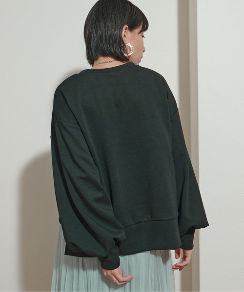 palm RICHE（ポームリシュ）の「クリアプリントプルオーバー（スウェット・レディース・ブラック/アイボリー/ピンク/ライトイエロー・M）」の15枚目の写真