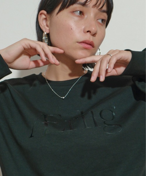 palm RICHE（ポームリシュ）の「クリアプリントプルオーバー（スウェット・レディース・ブラック/アイボリー/ピンク/ライトイエロー・M）」の19枚目の写真