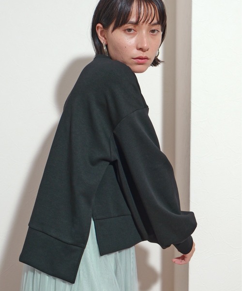 palm RICHE（ポームリシュ）の「クリアプリントプルオーバー（スウェット・レディース・ブラック/アイボリー/ピンク/ライトイエロー・M）」の16枚目の写真