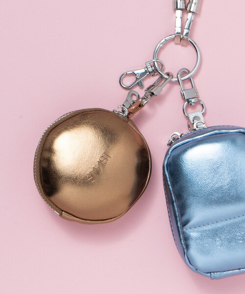 FREAK'S STORE（フリークスストア）の「SMAST/スマスト SMAST CIRCLE POUCH（ポーチ・メンズ・グレー/ブルー/ピンク/レンガ・ONE SIZE）」の4枚目の写真