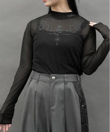 axes femme POETIQUE | スネークタトゥーシアープルオーバー(Tシャツ/カットソー)