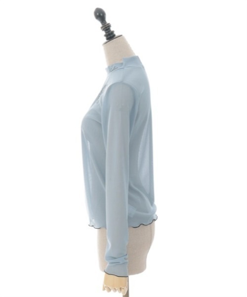 axes femme POETIQUE（アクシーズファムポエティック）の「スネークタトゥーシアープルオーバー（Tシャツ/カットソー・レディース・ブラック/ホワイト/ブルーグレー・MEDIUM）」の7枚目の写真